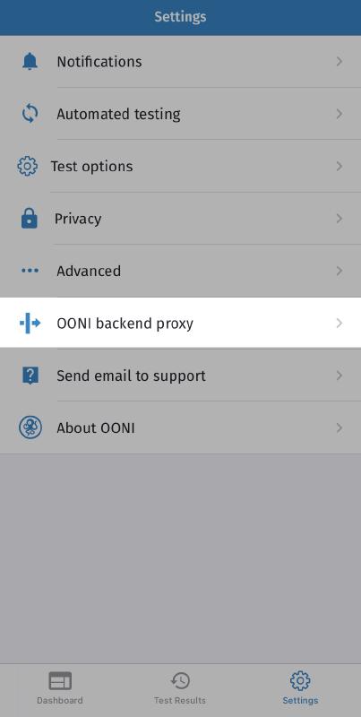 OONI Backend Proxy